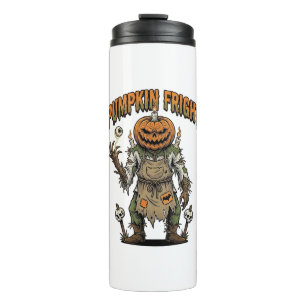 Pompoen Horror T-shirt Vintage Oogbal Halloween Ku Thermosbeker
