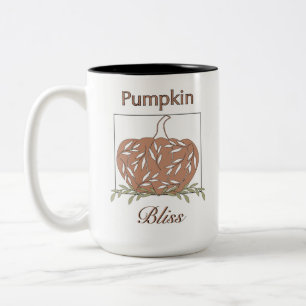 Pompoen in licht - Pumpkin Bliss Tweekleurige Koffiemok