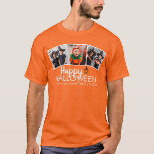 pompoen jack-o-lantaarn Halloween Familie 3 Foto T-shirt