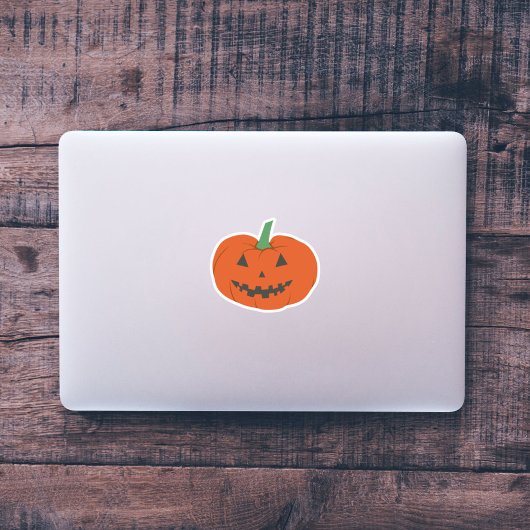 Pompoen Jack O lantaarn Halloween Sticker