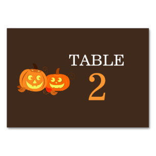 Pompoen Jack O Lantaarn Trouwtafel Kaart