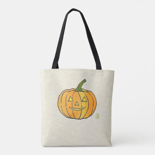 Pompoen?/Jack-o'-Lantern? All-over-Print Tas (Achterkant)