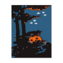 Pompoen Jack O' Lantern Kat Oranje Zwart