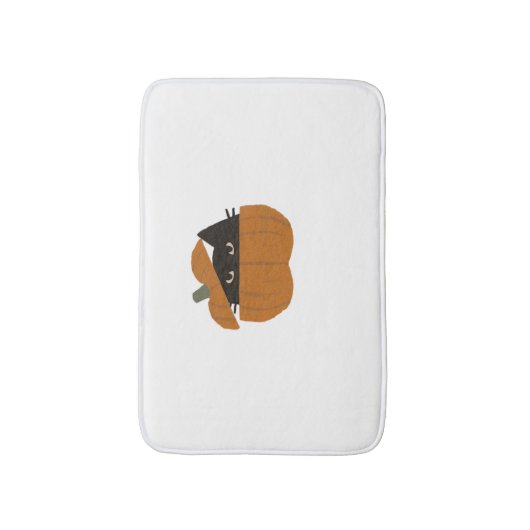 Pompoen kat Classic T-Shirt_1 Badmat (Voorkant Verticaal)