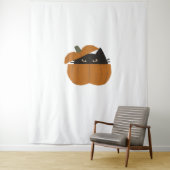 Pompoen kat Classic T-Shirt_1 Wandkleed (In situ)