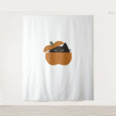 Pompoen kat Classic T-Shirt_1 Wandkleed (Voorkant)