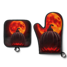 Pompoen Keizer Eclipse Halloween Ovenwant Set