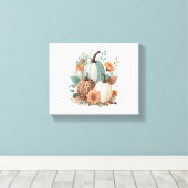 Pompoen Kinder Halloween Canvas Afdruk (Insitu (Houten vloer))