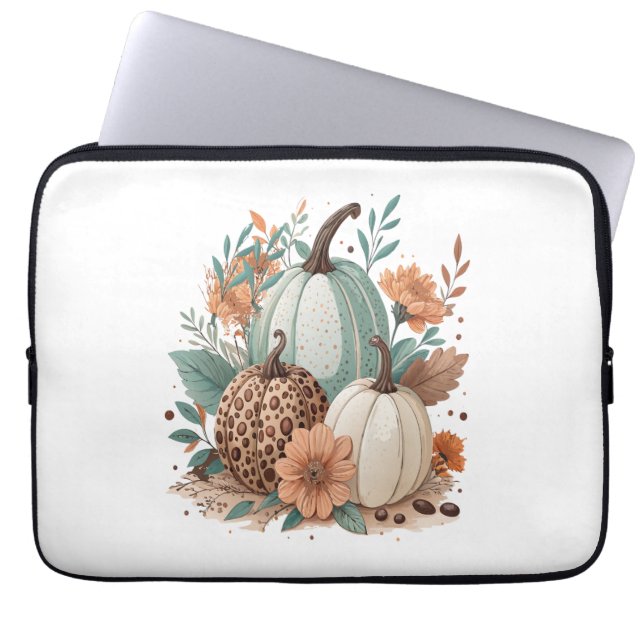 Pompoen Kinder Halloween Laptop Sleeve (Voorkant)