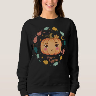 Pompoen Koningin – Cute Minimalistische Halloween Trui