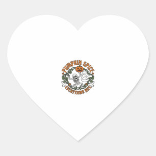 Pompoen Kruiden Alles Leuk Halloween Skelet V Hart Sticker