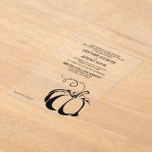 pompoen kruiden bruiloft uitnodiging acryl uitnodigingen (Laagn)