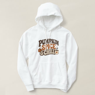 Pompoen Kruiden & Chill Gezellig Herfst Koffie Des Hoodie