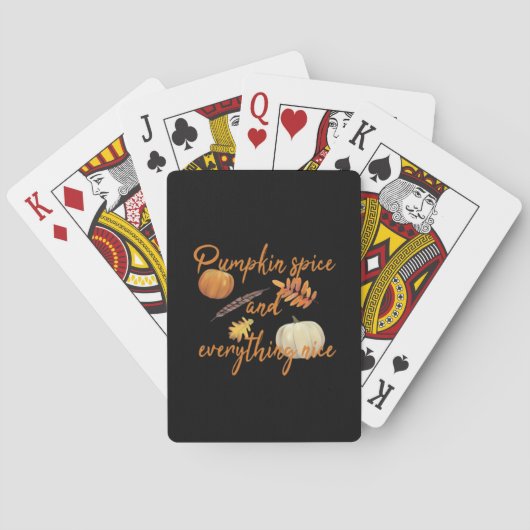 Pompoen Kruiden En Alles Er Nice - Grappige Hallow Pokerkaarten (Achterkant)