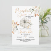 Pompoen Kruiden en Alles Leuk 3e Verjaardag Kaart (Staand voorkant)