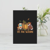 Pompoen Kruiden Football Het Is Het Seizoen Herfst Kaart (Staand voorkant)