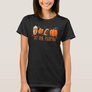 Pompoen Kruiden Football Het Is Het Seizoen Herfst T-shirt