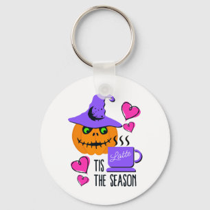 Pompoen Kruiden Halloween Sleutelhanger - Dubbelzi