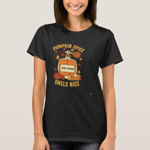 Pompoen Kruiden Herfst Parfum Grappig Herfstseizoe T-shirt