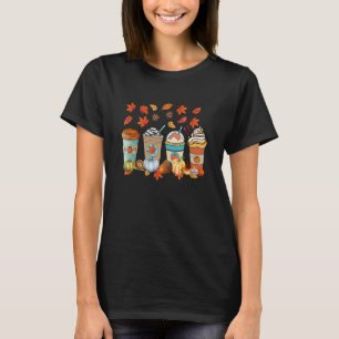 Pompoen Kruiden Koffie Latte Herfst Herfstseizoen T-shirt