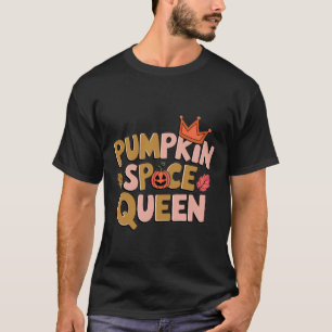 Pompoen Kruiden Koningin Grappig Griezelige Hallow T-shirt