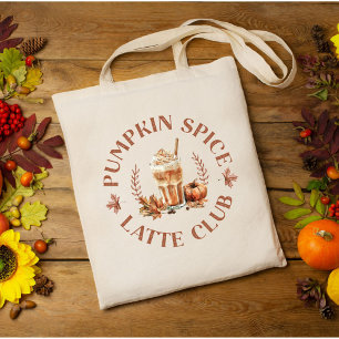 Pompoen Kruiden Latte Club Herfst Autumn Tote Bag