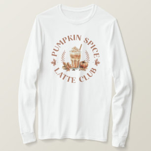 Pompoen Kruiden Latte Club Herfst T-shirt