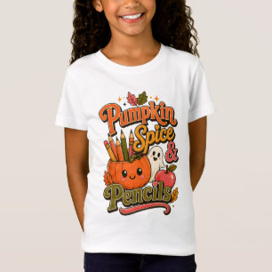 Pompoen Kruiden & Potloden Mooie Herfst T-Shirt