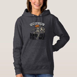 Pompoen Kruiden Skelet Vintage Halloween Dans Shi Hoodie
