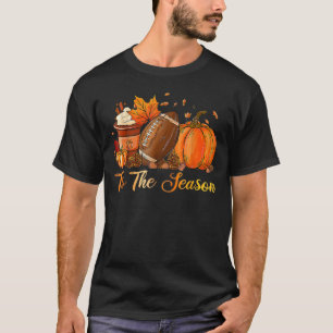 Pompoen Kruiden Voetbal Herfst T-Shirt