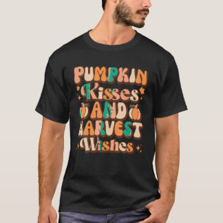 Pompoen kussen en oogst wensen Herfst herfst groo T-shirt