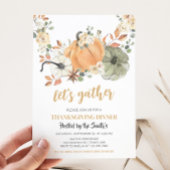 Pompoen Laten we het diner Thanksgiving te verzame Kaart