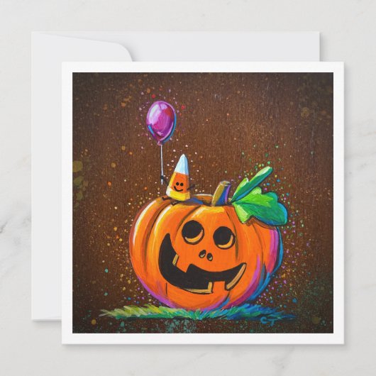 Pompoen & Lil Candy Corn - Mini Print (Voorkant)
