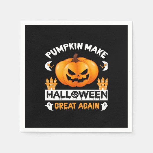 Pompoen maakt Halloween weer geweldig Servet (Voorkant)