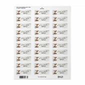 Pompoen Martini Etiket (Full Sheet)