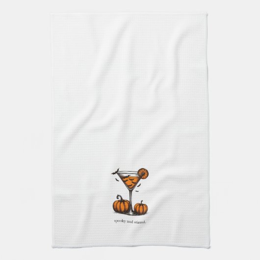 Pompoen Martini Theedoek (Verticaal)