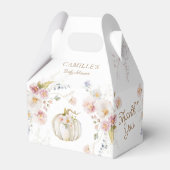 Pompoen Meisje Baby shower Bedankdoosjes (Achterkant)