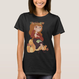 Pompoen Meisje Halloween Oktober 31 T-shirt