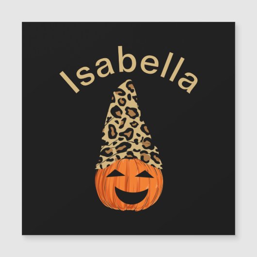 Pompoen met een luipaardhoedje (Voorkant)