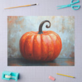 Pompoen met gekrulde stengel Decoupage Tissuepapier (Craft)