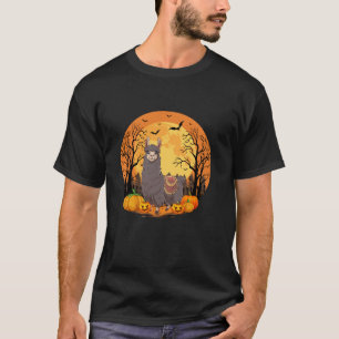 Pompoen met grappig Halloween kostuum Llama Lover T-shirt