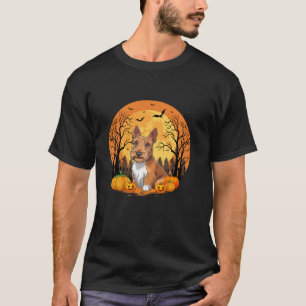 Pompoen met grappig Halloween kostuum Schotse Terr T-shirt