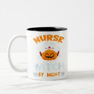 pompoen met kostume jongens meisjes Halloween Tweekleurige Koffiemok