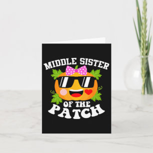 pompoen middelste zus van de patch leuk Halloween Kaart