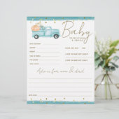 Pompoen Minimalistische Herfst Baby Boy Douche spe (Staand voorkant)