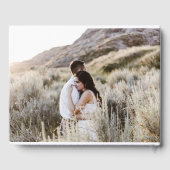 Pompoen Monogram en foto bruiloft Gastenboek (Achterkant)