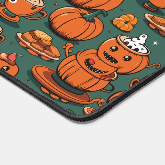 pompoen monster partij vreugde bureaumat (Hoek)