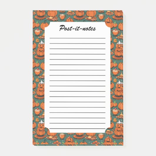  pompoen monster partij vreugde post-it® notes (Voorkant)