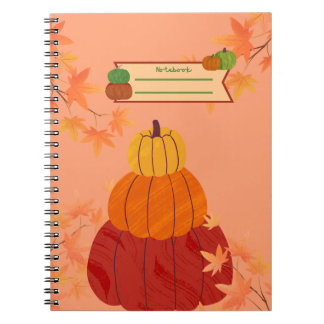 Pompoen Notitieboek Herfst Stemming