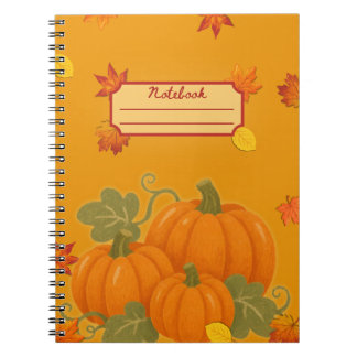 Pompoen Notitieboek — Mooie Herfst Kantoorartikele
